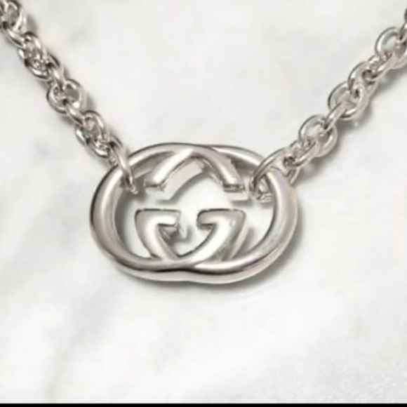 GUCCI LUXURY NECKLACE 925 STERLING SILVER 16 inches - Picture 4 of 8